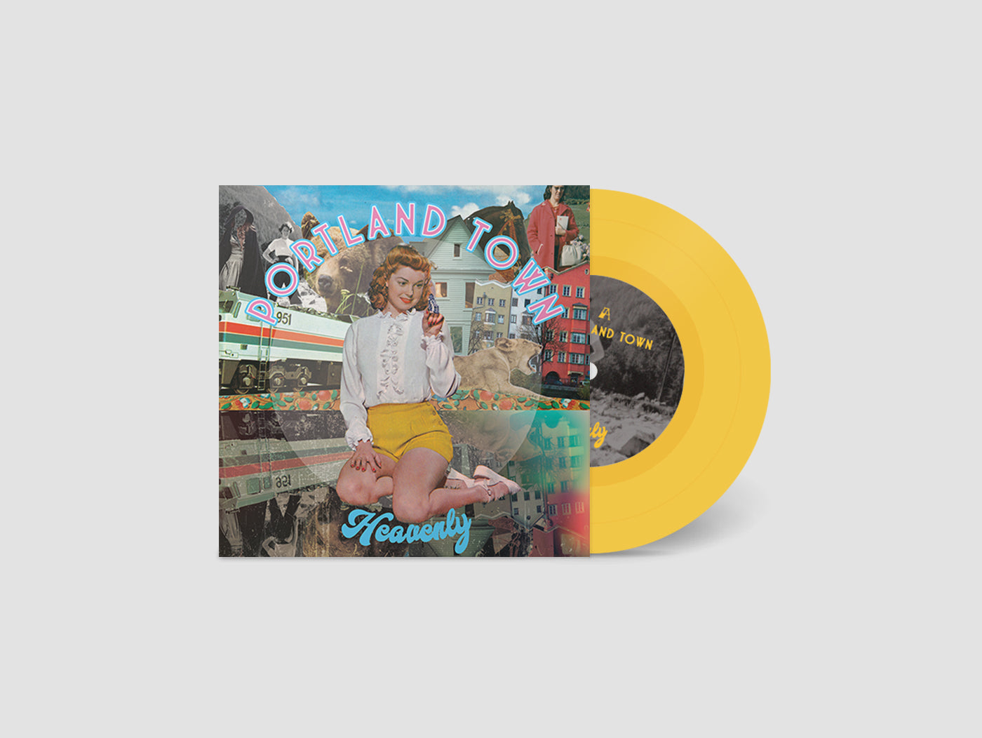 Heavenly - Portland Town (7" single - yellow vinyl)