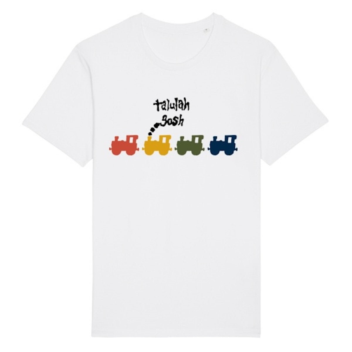 Talulah Gosh Train - White t-shirt, badge and postcard bundle